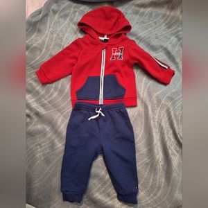 Tommy Hilfiger Zipper Hoodie & Sweat Pants, Size 3-6 months